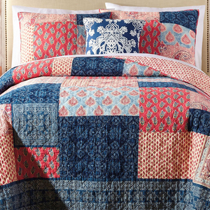 custom made quilt pattern patchwork with microfiber filling and