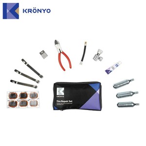 kronyo kit de reparación de vulcanización de caucho <span class=keywords><strong>parche</strong></span> de co2 cilindro moto bolsa - Product Image 1