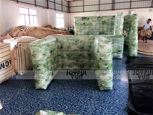 Comercio <span class=keywords><strong>al</strong></span> por mayor inflable <span class=keywords><strong>paintball</strong></span> diseño u obstáculo pared ocultar juego - Product Image 3
