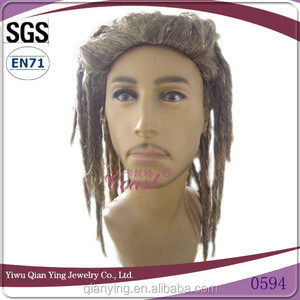 Longue perruque synthétique Dreadlock marron pour hommes femmes fête Cosplay Costume délié naturel pleine tête utilisation quotidienne - Product Image 2