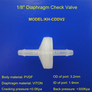 1/8 Zoll PVDF Ozon ventil Rohr verschraubungen Kleines Kunststoff-Rückschlag ventil Einweg für Aquarium Luftpumpe Ozon SPA Rückschlag ventil - Product Image 2