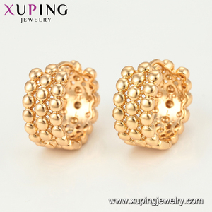 95519 joyería de moda xuping níquel deslumbrante girasol cuentas 18 K oro pendiente del aro - Product Image 3