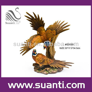 Shenzhen Üst Reçine El Boyalı Renkli Vahşi Hayvan Kuş Heykeli Ofis ve Ev Dekorasyon için - Product Image 4