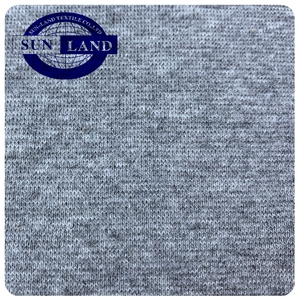 T-shirt per abbigliamento sportivo abito da donna pigiami per bambini marls lavorati a maglia <span class=keywords><strong>spandex</strong></span> di <span class=keywords><strong>cotone</strong></span> grigio tessuto a costine 1x1 - Product Image 2
