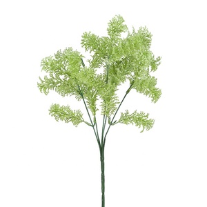 XQ-4788 رخيصة 5 فروع الفانيليا الاصطناعي العشب البلاستيك بوش ل بونساي الزخرفية - Product Image 1