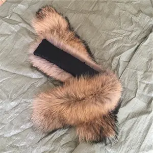 Detachable Raccoon Fur Collar