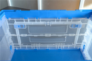 Tùy Chỉnh Thực Hiện Nhựa Đa Mục Đích Lưu Trữ Có Thể Gập Lại Hộp Nhựa Lưu Trữ Hộp Rắn Với Mở Front Crate Container Cho Transportin - Product Image 3