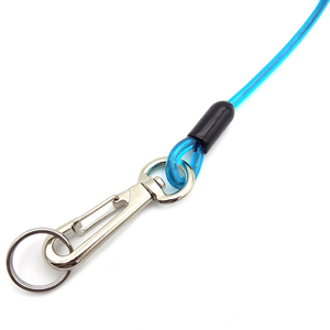 Lanière enroulée en plastique bleu, porte-outil en spirale et sécurisé avec crochets pivotants, 1 pièce - Product Image 3