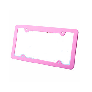 Cadres de Plaque d'immatriculation En Alliage D'aluminium <span class=keywords><strong>4</strong></span>-Trou Vis Kits Rose Noir Étiquette Titulaire de la Couverture Pour Les Voitures Américaines Permis Voiture cadre de plaque - Product Image 4