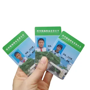 2023 superventas tarjeta de identificación de estudiante tarjeta de regalo al por mayor diseño personalizado PVC NFC tarjeta de identificación de estudiante con foto impresa