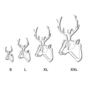 Grand <span class=keywords><strong>Papier</strong></span> Mâché Tête De Cerf Monté - Product Image 6