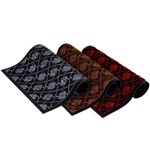 Antideslizante CLOVER jacquard Pvc alfombra puerta de entrada estera - Product Image 2