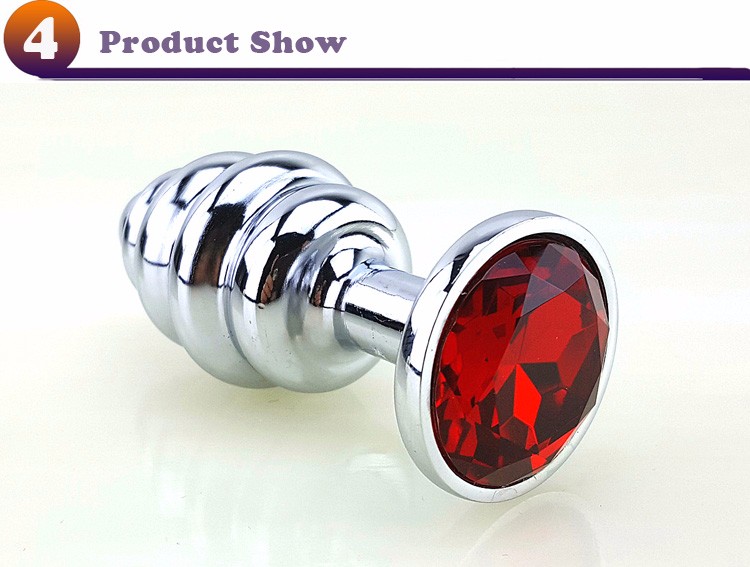 anal screw plug Size L Metal Stainless Butt Plug Cock Anal Screw Plug
