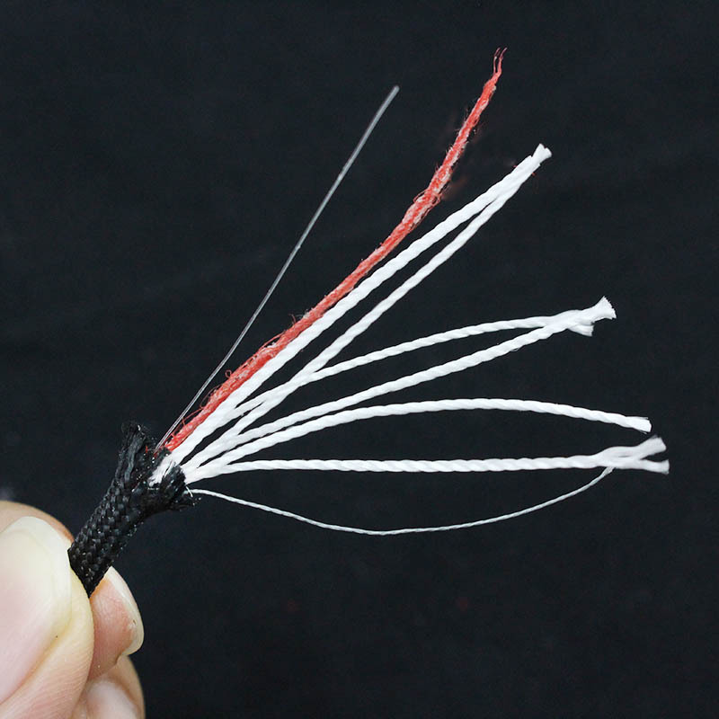 Red Tinder Fire Cord Fire Paracord Parachute Cord Paracord Bracelet quick release Rope 100Feet 550 Nylon Paracord