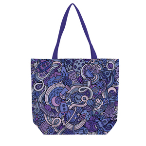 Bolsa de Lona Personalizada con Cremallera y Estampado a Medida, Colorida, <span class=keywords><strong>para</strong></span> Viajes y <span class=keywords><strong>Compras</strong></span> - Product Image 5