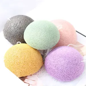 LM ขายส่ง konjac ฟองน้ำญี่ปุ่น/konjac ฟองน้ำอินทรีย์/สีขาว konjac ฟองน้ำ