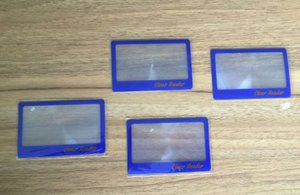 Pvc fresel लेंस शीट क्रेडिट कार्ड 3x चुंबक पढ़ने के लिए 3x मैग्नीफायर - Product Image 4