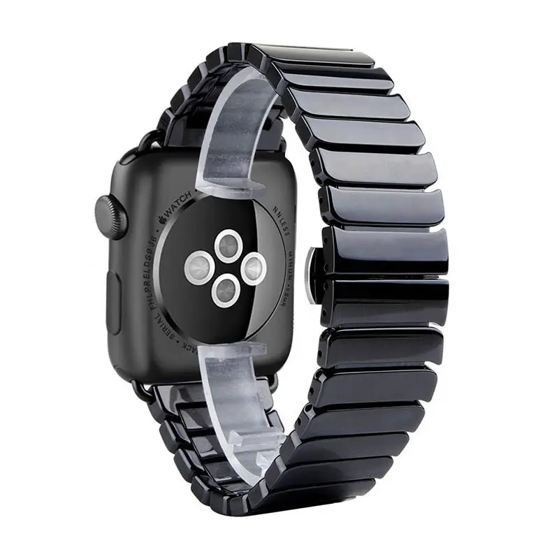 สายนาฬิกาข้อมือเซรามิกแฟชั่นสำหรับ Apple Watch,สายรัดข้อมือสำหรับ Apple Watch