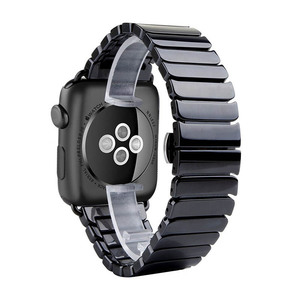Bracelet en céramique pour Apple Watch <span class=keywords><strong>SOWELL</strong></span> Bracelet en céramique tendance Bracelet de poignet pour bracelet Apple Watch - Product Image 1