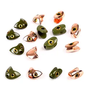 En gros LC02 poisson skulpin tête mouche attachant des perles avec yeux