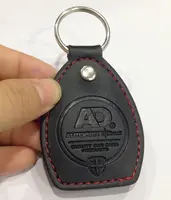 أزياء مخصص تصميم بو مفتاح علامة ميدالية مفاتيح من الجلد للحصول على مفتاح السيارة حامل