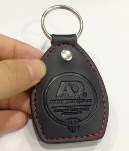 Fashion Custom Design PU Key Tag <strong>Leather</strong> <strong>Keyring</strong> for Car Key Holder - Product Image 1