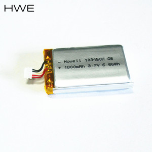 IEC62133 <span class=keywords><strong>CB</strong></span> 승인 103450 <span class=keywords><strong>lipo</strong></span> 배터리 1800mah 3.7v 1800mah 6.66wh 리튬 폴리머 충전식 리튬 폴리머 배터리 - Product Image 2