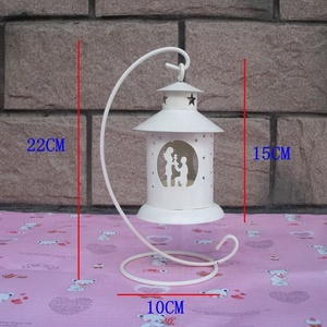 Farol de Metal para Velas de Novios, Portavelas de Cristal para <span class=keywords><strong>Bodas</strong></span> - Product Image 3