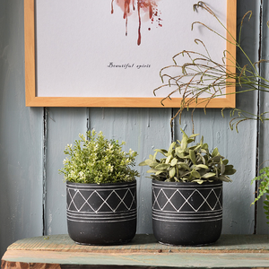 Commercio all'ingrosso moderna <span class=keywords><strong>vasi</strong></span> da <span class=keywords><strong>giardino</strong></span> coperta esterna in <span class=keywords><strong>cemento</strong></span> fioriera vaso di fiori vaso da fiori con la linea - Product Image 5