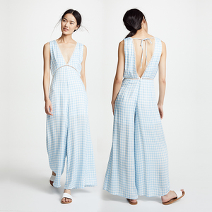 Mono suelto con forma de V en la espalda para mujer <span class=keywords><strong>2018</strong></span> - Product Image 1