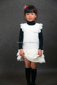 2015 nouveau modèle vêtements pour enfants blanc nylon dentelle bébé filles automne robes pour 2 <span class=keywords><strong>3</strong></span> 4 5 6 7 8 9 10 anos vieux - Product Image 2