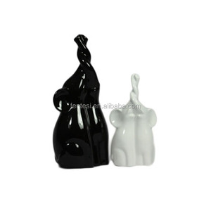 Figuras de Animales de Cerámica Esmaltada Pequeñas de Diseño Nuevo 2014 Elefante Negro - Product Image 1
