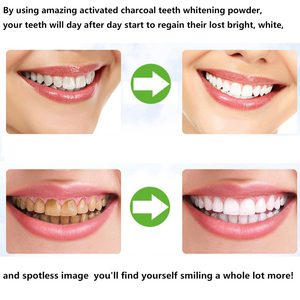 Poudre blanchissante pour les dents au charbon de bois activé à la menthe biologique naturelle 30g, best-seller - Product Image 6