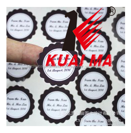 Непосредственно завод Оптовая Пользовательские Логотип Печать Дешевые бумаги круг волос этикетке упаковки