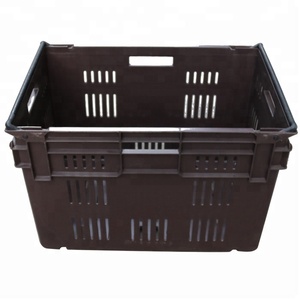 QS Maglia Ventilato Perforato Fatturato Cestino di Plastica <span class=keywords><strong>con</strong></span> la Sfera Maniglia per L'agricoltura Fresco Alimentare di Frutta e Verdura Di Stoccaggio - Product Image 3
