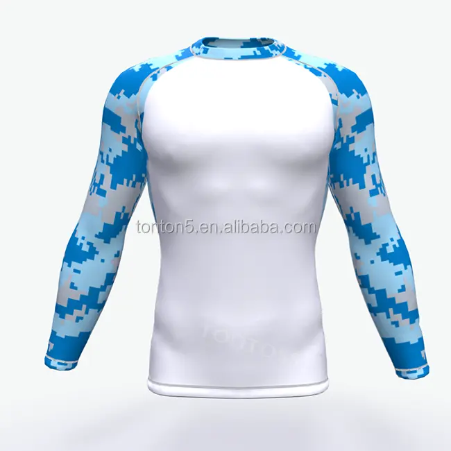 Camisas de subolmação impressão personalizada rashguard