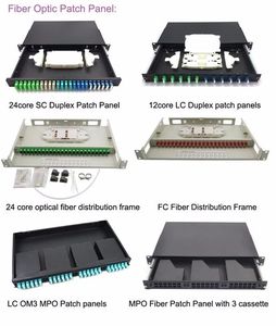 Redes PON 1U 19 "48 núcleo SC/LC estante montaje fijo Panel de conexiones de fibra óptica caja de terminación - Product Image 2