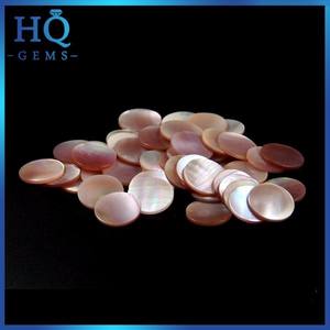 Natural Pink Shell Discs Round Pink Pearl Shell Slice - Product Image 4