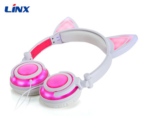Personnalisé chat oreilles casque Vendu sur <span class=keywords><strong>Alibaba</strong></span>, vente chaude écouteurs - Product Image 4