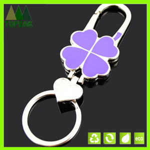 custom nuls fleur en forme de cœur cadeau fabricant de porte en métal trousseau de clés - Product Image 1