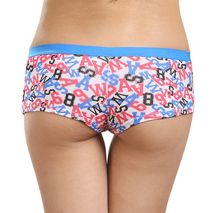 กางเกงชั้นในบ็อกเซอร์พิมพ์ลายตัวอักษรเปลือยสำหรับสาวสวย - Product Image 3