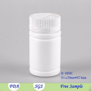 Capsules/pilules vides en plastique HDPE blanc, pièces de 60ml, accessoires de <span class=keywords><strong>pharmacie</strong></span>, fabrication - Product Image 2