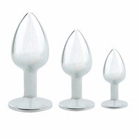 Extreme Ass Lock Exotic Anal Plugs Coeur Métal Acier Inoxydable Ass Lock Butt Plug Taille M