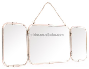 Comercio al por mayor Antiqued Oro Rosa Retro-chic <span class=keywords><strong>Espejo</strong></span> Triple Con Tres Paneles - Product Image 1
