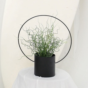 Set de 2 pots de plantes jardin sur pied, avec poignée, supports modernes, <span class=keywords><strong>pour</strong></span> intérieur et extérieur, <span class=keywords><strong>balcon</strong></span> - Product Image 3
