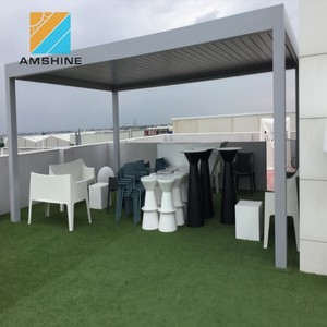 En plein air en aluminium <span class=keywords><strong>motorisé</strong></span> parasols volet pergola couvre - Product Image 4