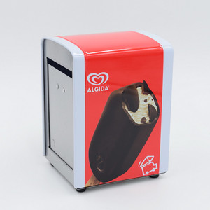 Tissue Box Cover Metal Promotional Items Red Tissue Dispenser Custom Tissue Box Cover Metal Table Napkin Holder Restaurant