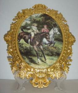 홈 브라스 장식 벽걸이 세라믹 그림, 장식용 세라믹 아트 프레스코 - Product Image 5