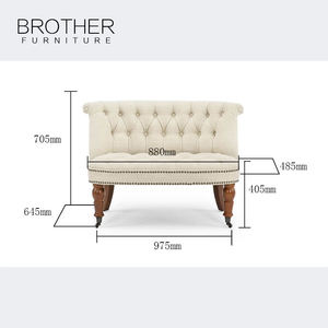 Chaise longue moderne deux places canapé de bonne qualité - Product Image 4