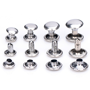 <span class=keywords><strong>Rivets</strong></span> cuir <span class=keywords><strong>double</strong></span> capuchon, acier inoxydable, lots - Product Image 5